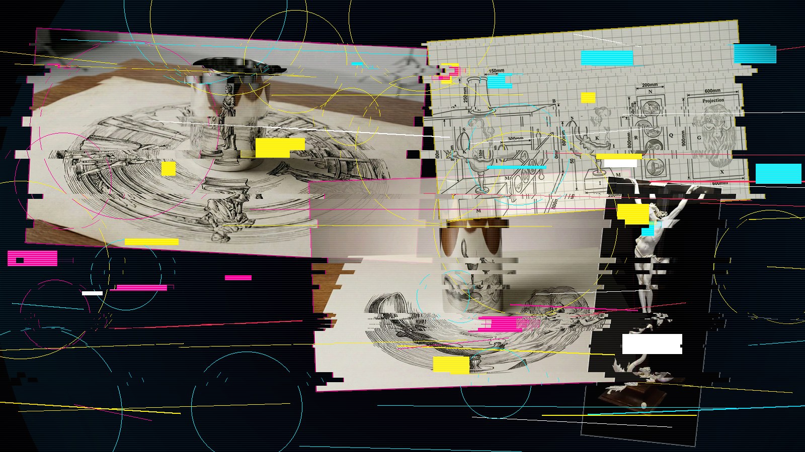 AR-Artefakt-Collage zwischen Scan, Rekonstruktion und algorithmischer Halluzination