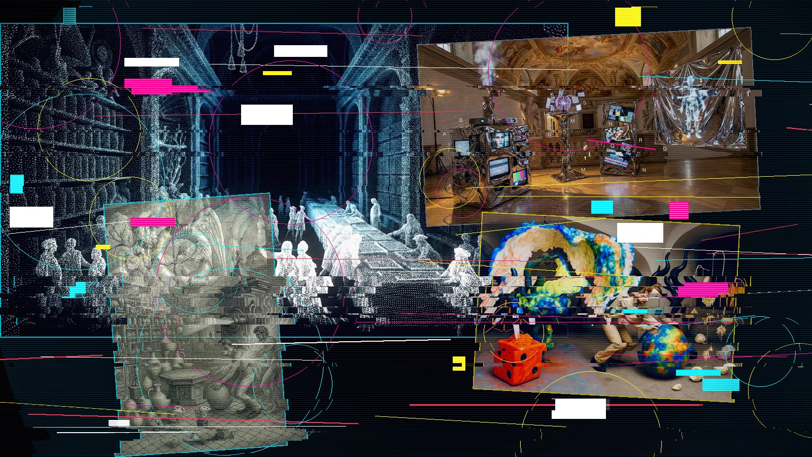 Pointcloud- und XR-Collage zur immersiven Wunderkammer als Datenraum