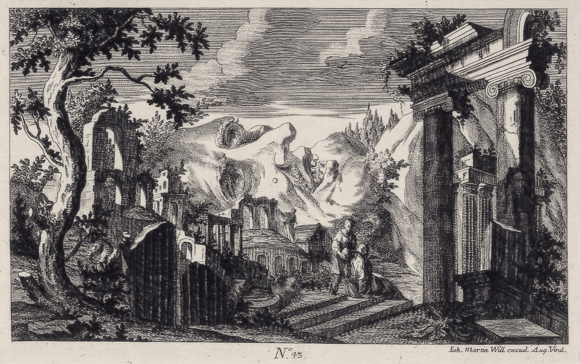 Johann Martin Will: Landscape head