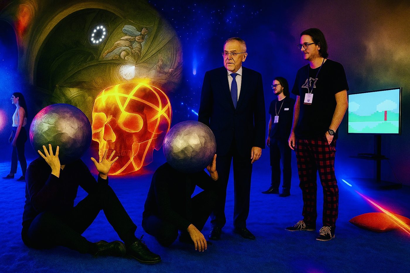 AI-Rekombination des Festivalraums