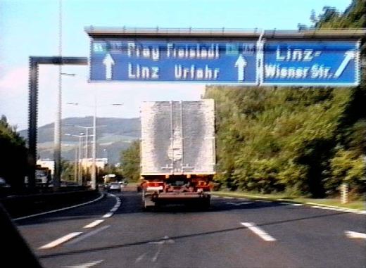 Skulptur in Bewegung · Transport Wien – Linz · Videoframe