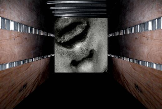 Innenraum-Simulation · Projektion an der Stirnseite