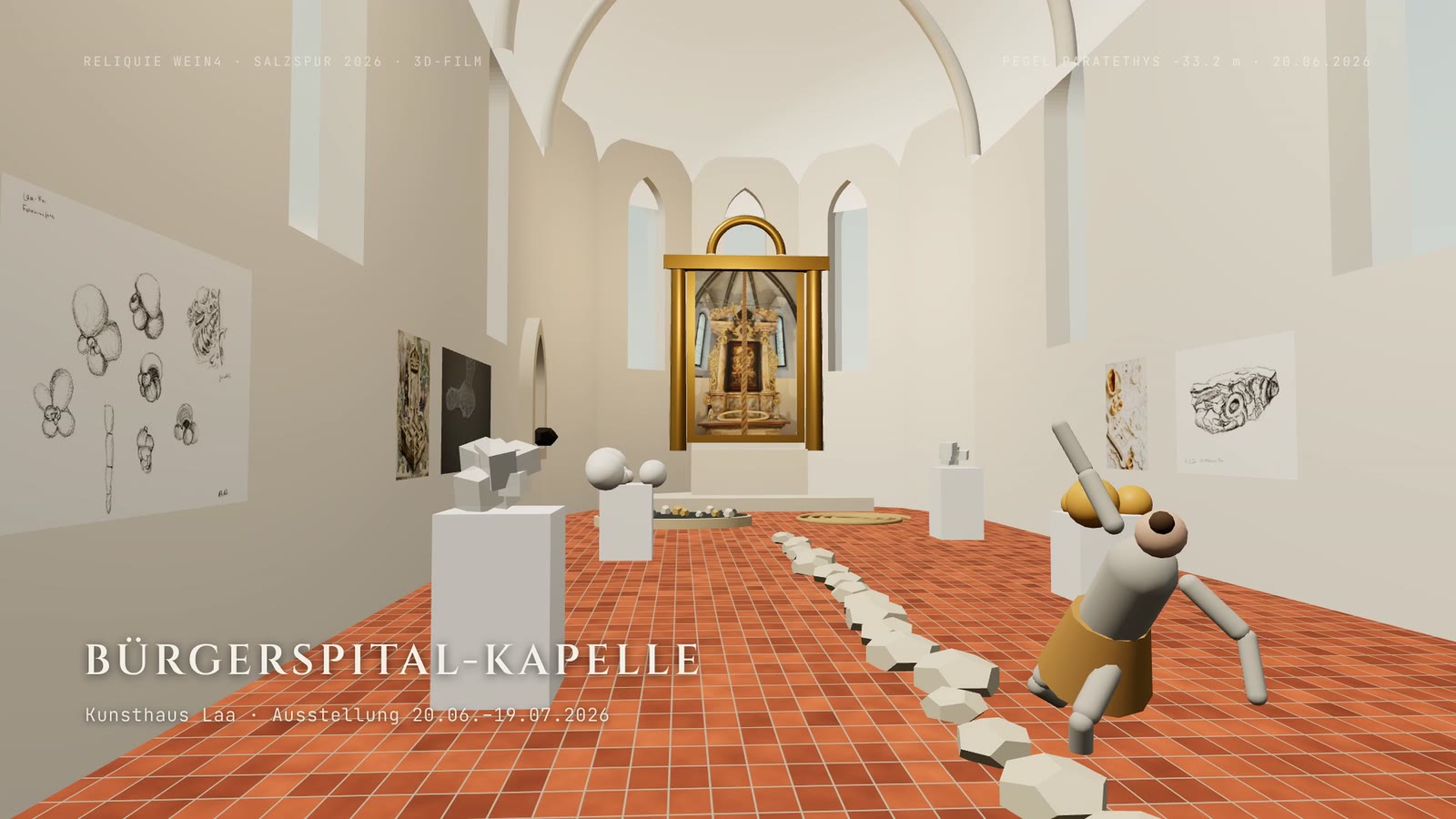 Spiel: Streiflicht im Langhaus der Kapelle